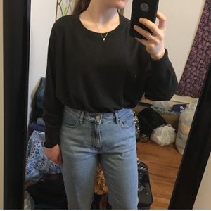 Dark grey plain oversized sweater